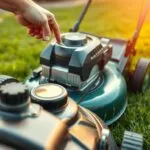 why does my mower start then die