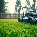 can i mow the grass when it's wet