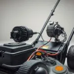 what charges battery on lawn mower