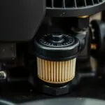 where is fuel filter on lawn mower