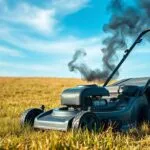 why is lawn mower smoking
