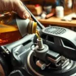 how much oil goes in a lawn mower