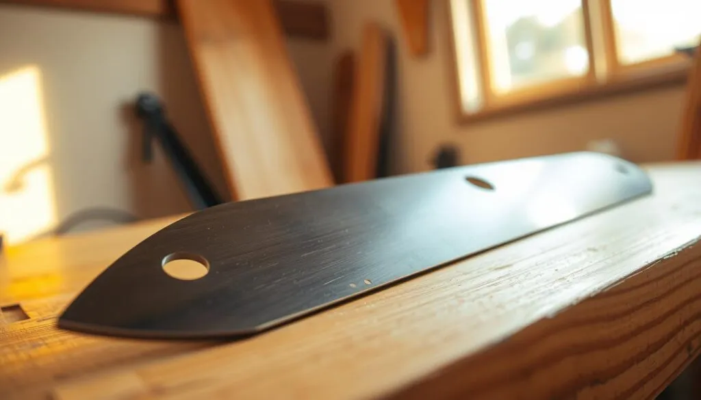 how sharpen mower blade
