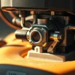 where is the carburetor on a push lawn mower